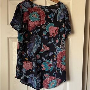 LOFT Floral Blouse - Black, Red, Blue, Pink